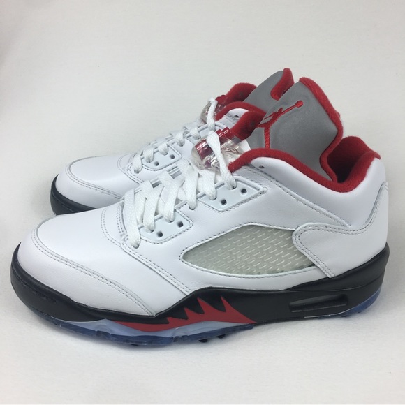 Fire Red Nike Jordan V Low Golf Release Date Jordan Fire Red 26